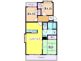 ドミシル松波町の物件間取画像